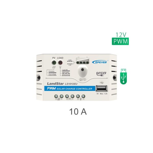 شارژ کنترلر 10A و 12V مدل LS1012E/EU سری PWM