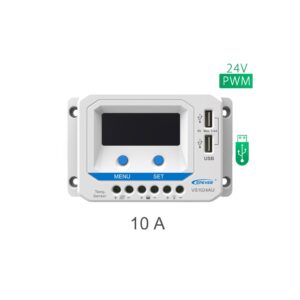 شارژ کنترلر 10A و 24V مدل VS1024A/AU سری PWM