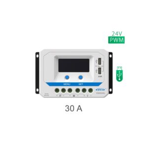 شارژ کنترلر 30A و 24V مدل VS3024A/AU سری PWM