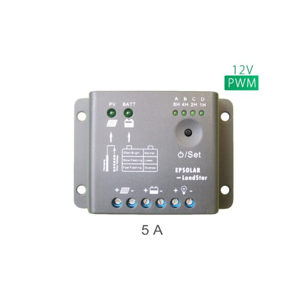 شارژ کنترلر 5A و 12V مدل PWM سری LS0512R